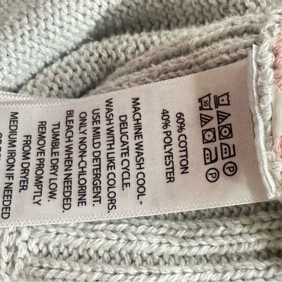 Rachel Zoe Pink Grey Colorblock Sweater Women’s Medium - Picture 4 of 4